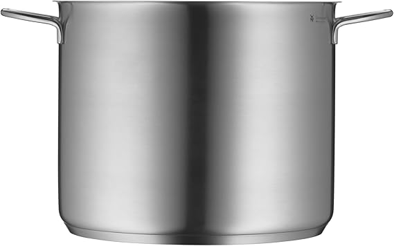 WMF Gemüse- Suppentopf Induktion 28cm, Metalldeckel mit Dampföffnung, Kochtopf groß 14l, Cromargan Edelstahl mattiert, großer Topf unbeschichtet, backofengeeignet