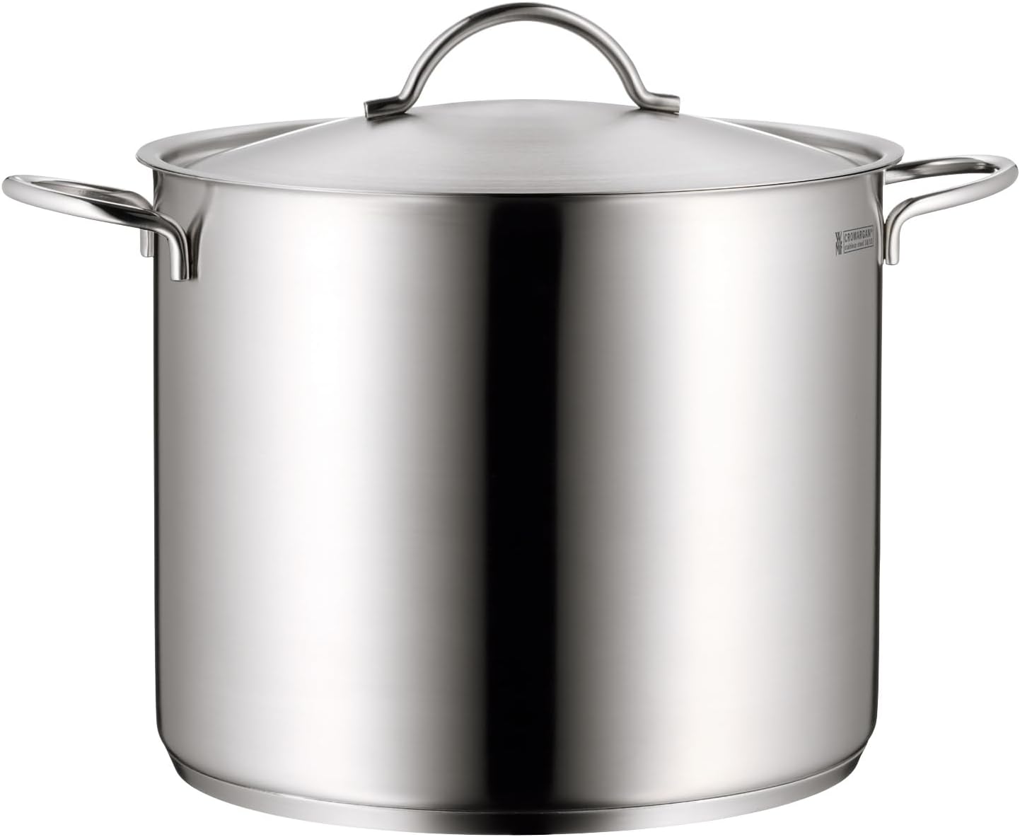 WMF Gemüse- Suppentopf Induktion 28cm, Metalldeckel mit Dampföffnung, Kochtopf groß 14l, Cromargan Edelstahl mattiert, großer Topf unbeschichtet, backofengeeignet