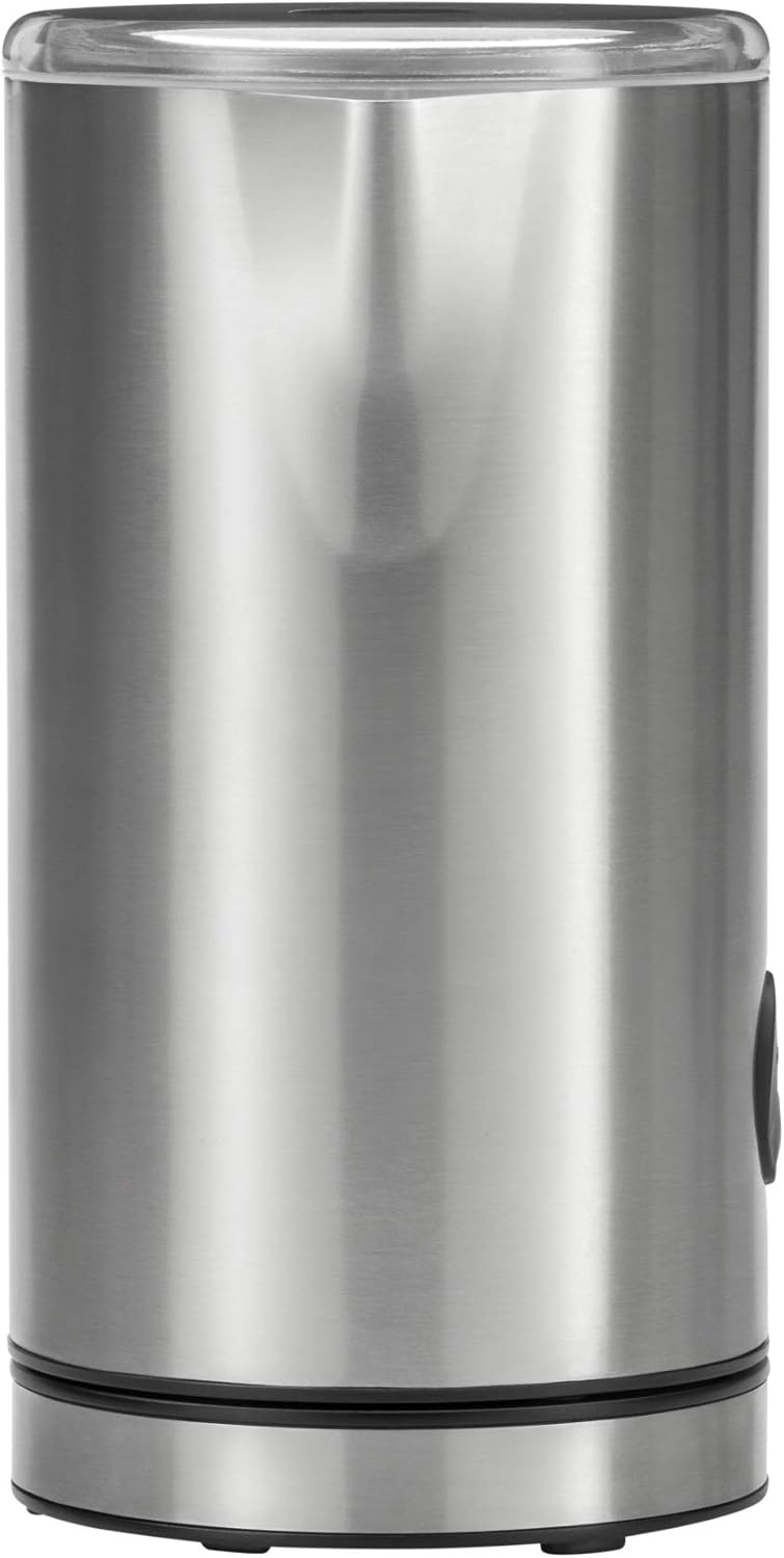 WMF Stelio Milchaufschäumer elektrisch (500 Watt, 150-250 ml, Antihaftbeschichtung, kabellos, für Milchschaum heiss und kalt, heiße Schokolade) cromargan matt/silber