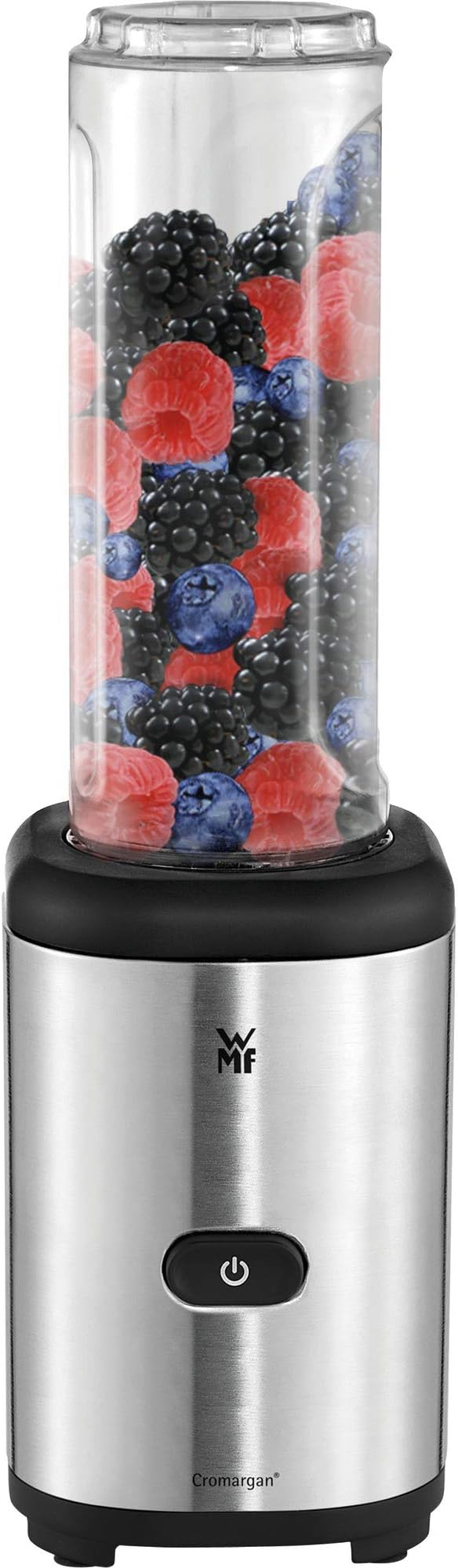 WMF Kult X Mix & Go/Küchenminis Trinkflasche 600 ml, Smoothie Flasche, Mixbehälter, Smoothie Becher aus Tritan-Kunststoff, bruchsicher [Energieklasse B]