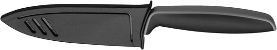 WMF Touch Messerset 2-teilig, Küchenmesser mit Schutzhülle, Messer Set Spezialklingenstahl antihaftbeschichtet, scharf, Kochmesser, Gemüsemesser, schwarz